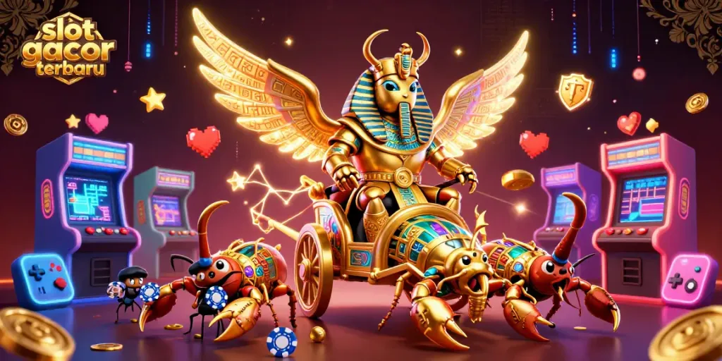 Spin to win at slot gacor terbaru with colorful characters and exciting game elements enhancing the action.